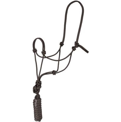 Mustang Tack Standard / Black Mustang Economy Mountain Rope Halter