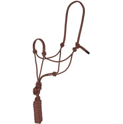 Mustang Tack Standard / Brown Mustang Economy Mountain Rope Halter