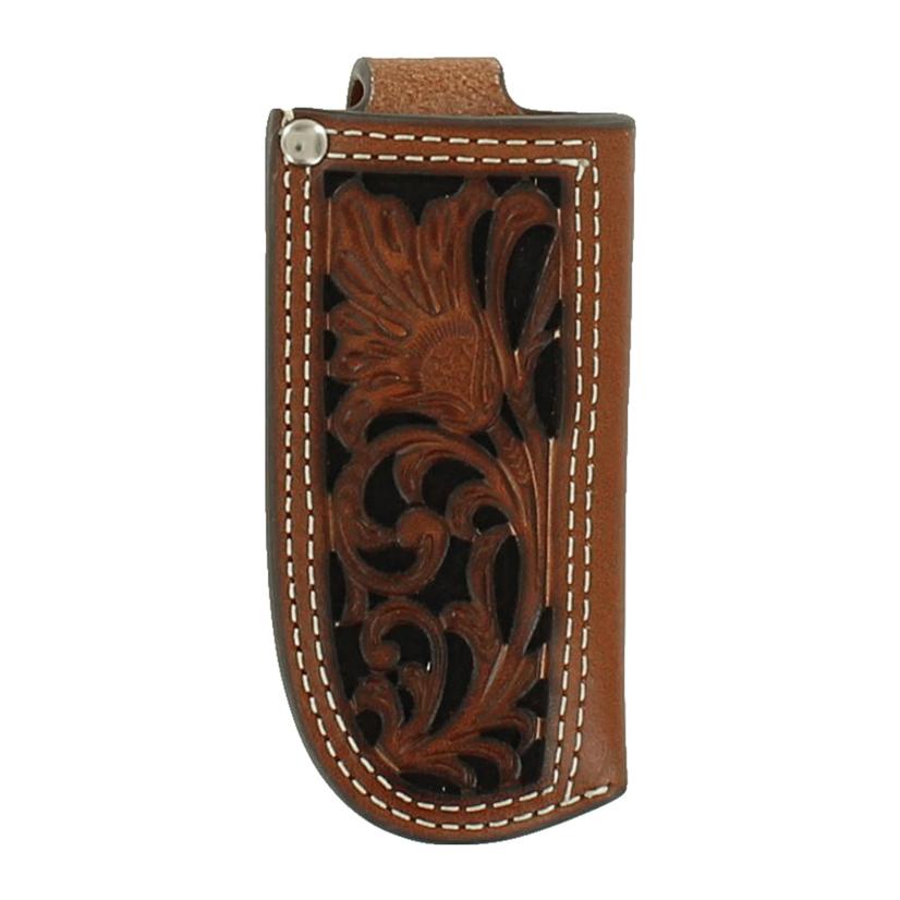 Nocona Belts Knives Brown / O/S Nocona Belts Black Inlay Small Knife Sheath