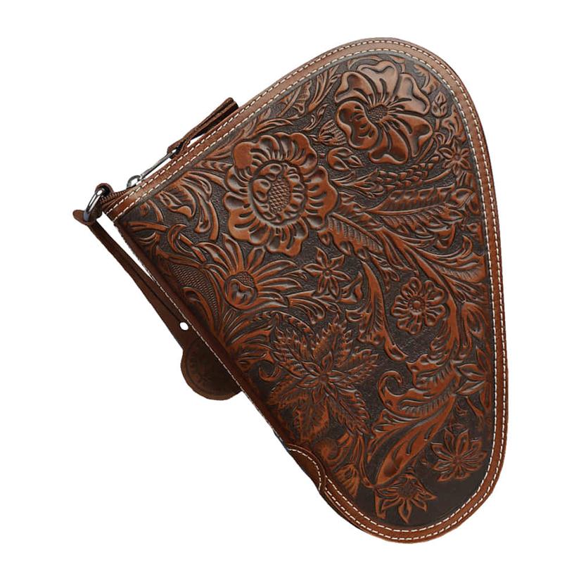 Nocona Belts Knives Tan / Small Nocona Belts Brown Floral Tooled Handgun Case