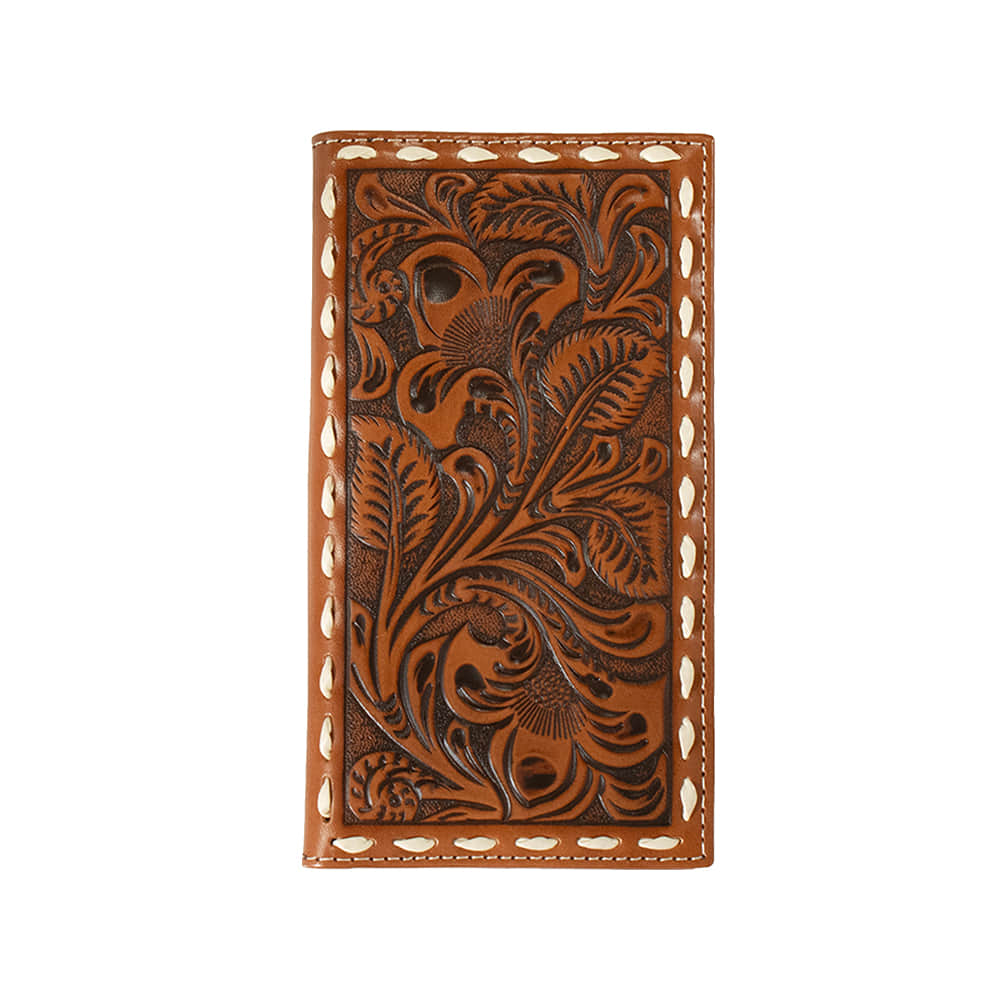 Nocona Belts Other Nocona Belts Tan Floral Embossed Rodeo Wallet