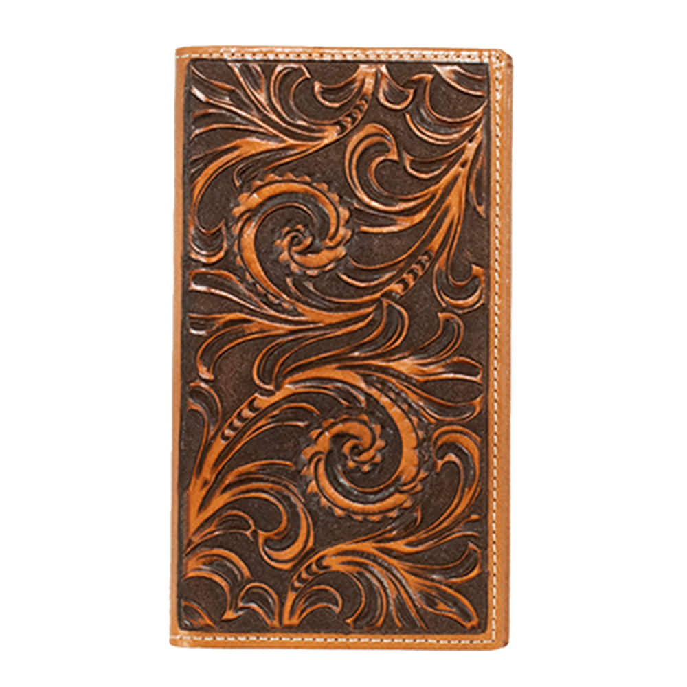 Nocona Belts Other Nocona Belts Tan Scrolling Embossed Rodeo Wallet