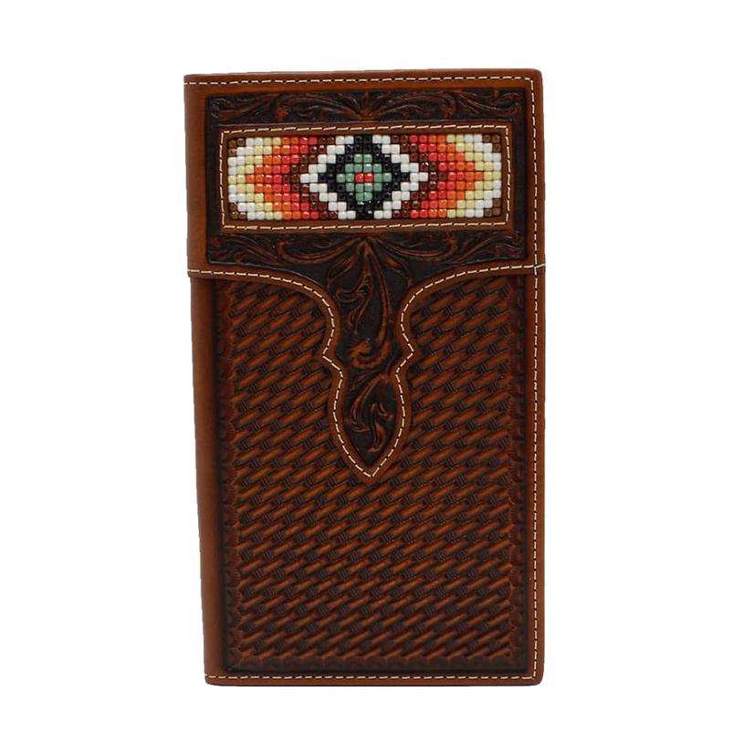 Nocona Belts Other Tan / OS Nocona Men's Rodeo Beaded Bifold Wallet