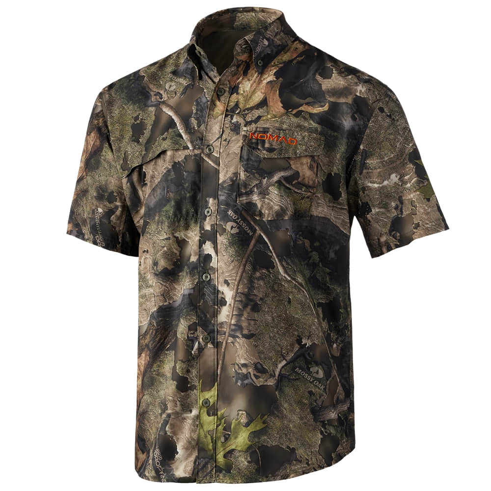Nomad Apparel Nomad Mossy Oak Droptine Short Sleeve Stretch-Lite Men's Camo Shirt