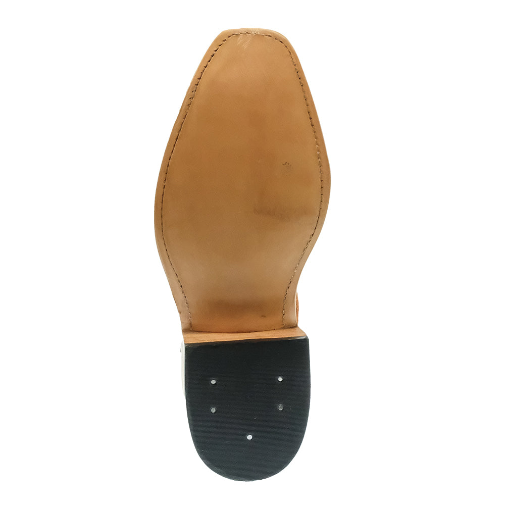 Olathe Footwear Olathe Men's Brown Rosewood Kudu Rough Out Boots