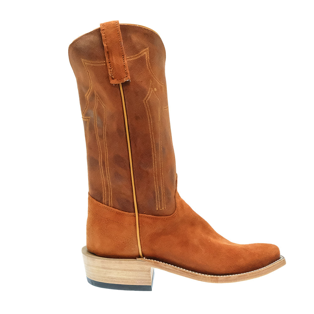 Olathe Footwear Olathe Men's Brown Rosewood Kudu Rough Out Boots