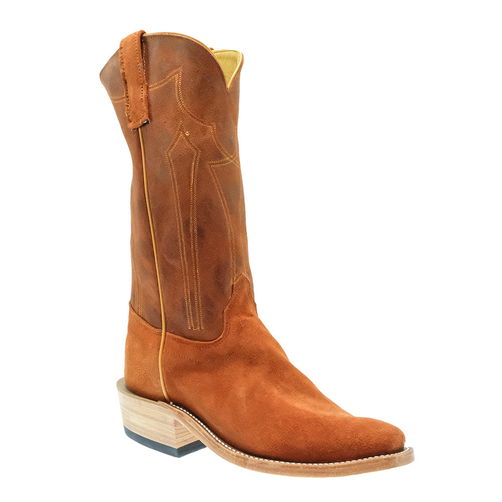 Olathe Footwear Olathe Men's Brown Rosewood Kudu Rough Out Boots
