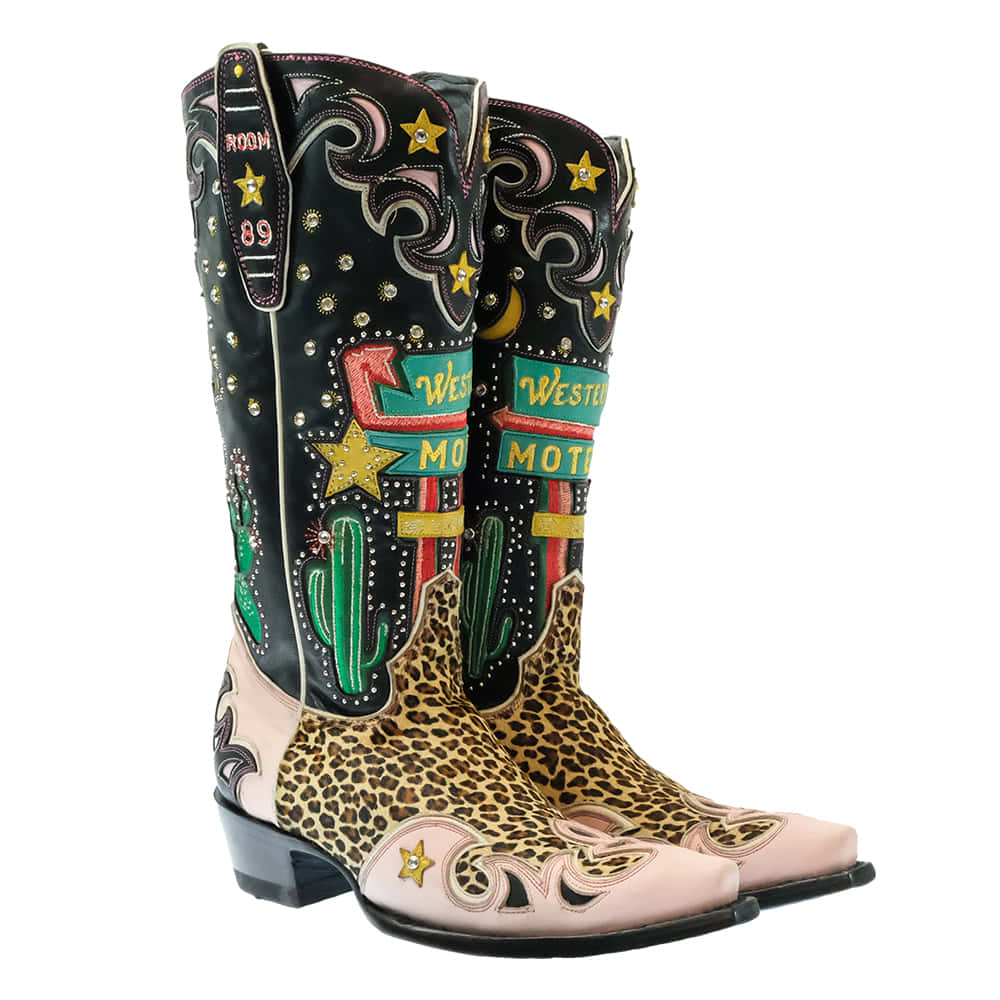 Old Gringo Footwear Double D Ranch By Old Gringo Women's Black and Pink The Best Western Boot