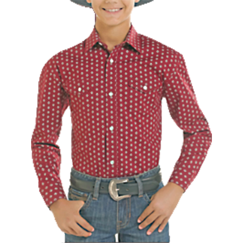 PANHANDLE SLIM 1000 BOYS SHIRTS Boys Long Sleeve Snap Shirt