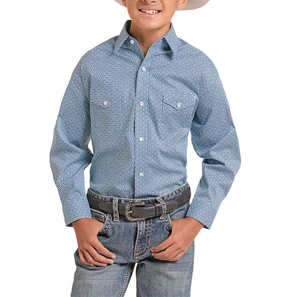 PANHANDLE SLIM 1000 BOYS SHIRTS Boys Long Sleeve Snap Shirt