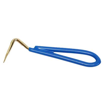 Partrade Cowboy Tack Supplies Blue Hoof Pick with Vinyl Covered Handle