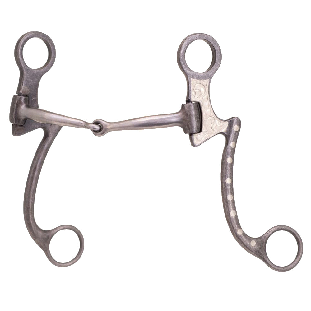 Partrade Cowboy Tack Tack Bit Smooth Dot Snaffle
