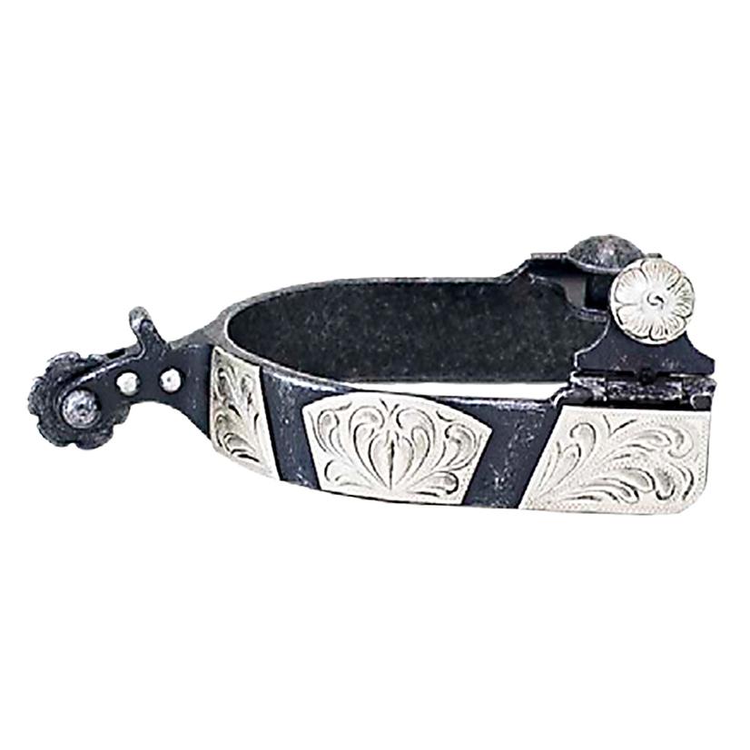 Partrade Cowboy Tack tack M / Dark Grey Steel Partrade Cowboy Tack Ranchman Collection Medium Cup Spurs