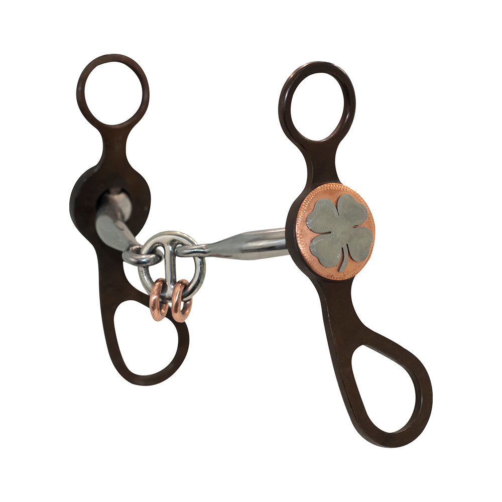 Partrade Cowboy Tack Tack Partrade Cowboy Tack Lucky Clover Concho Lifesaver Bit 5 1/8"