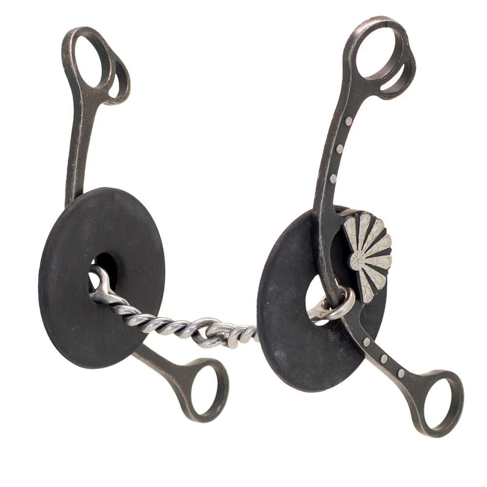 Partrade Cowboy Tack Tack Partrade Cowboy Tack Nellie Miller Fan Concho Twisted Gag Bit 51/8"