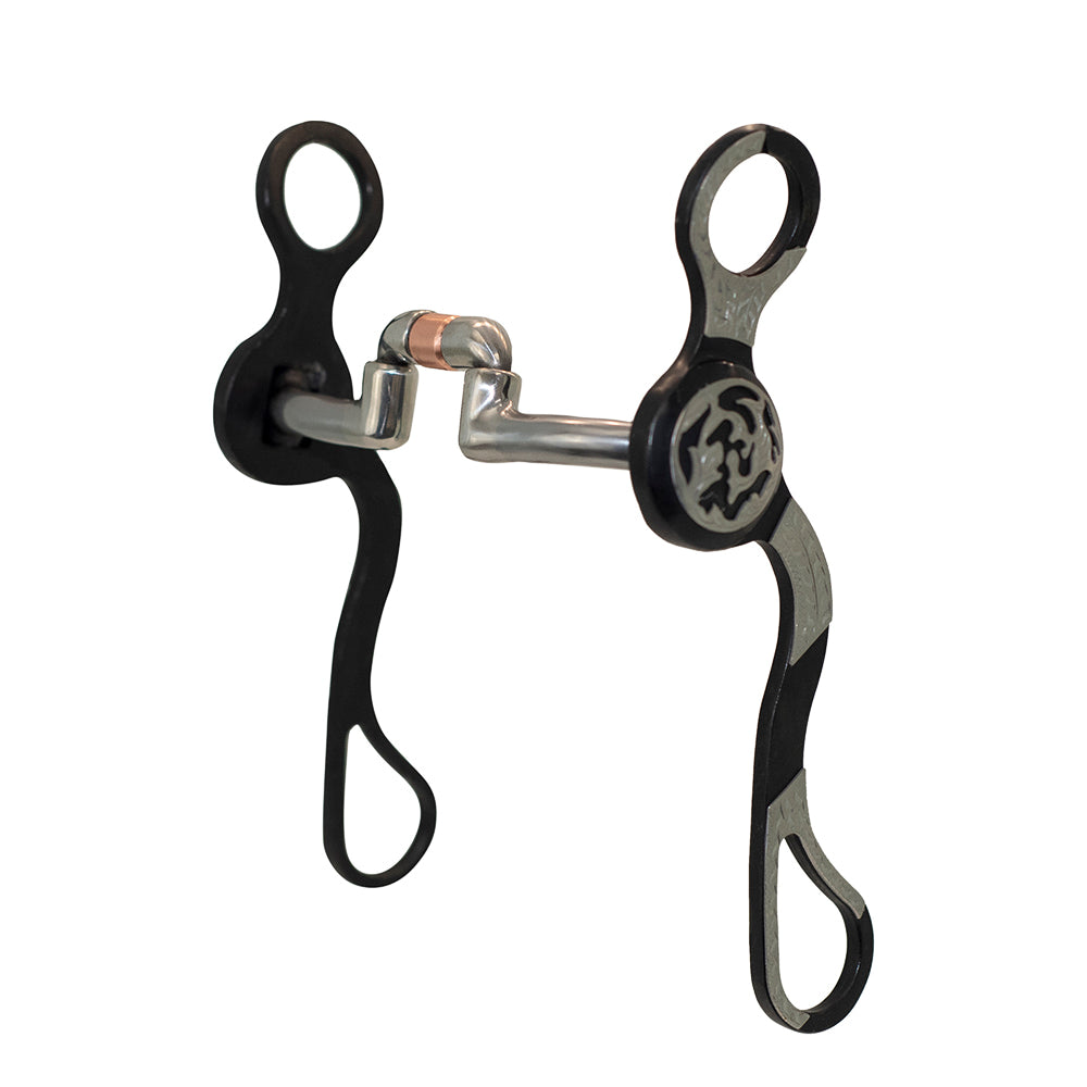 Partrade Cowboy Tack Tack Partrade Cowboy Tack Texas Vine Concho Cheek Hinged Correctional Bit