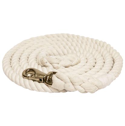 Partrade Cowboy Tack Tack White / 10' Cotton Lead with Bull Snap