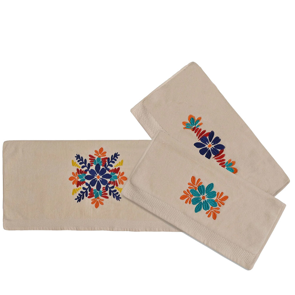 Paseo Road Home Decor Paseo Road Bonita Natural 3 Piece Kitchen Towel Set