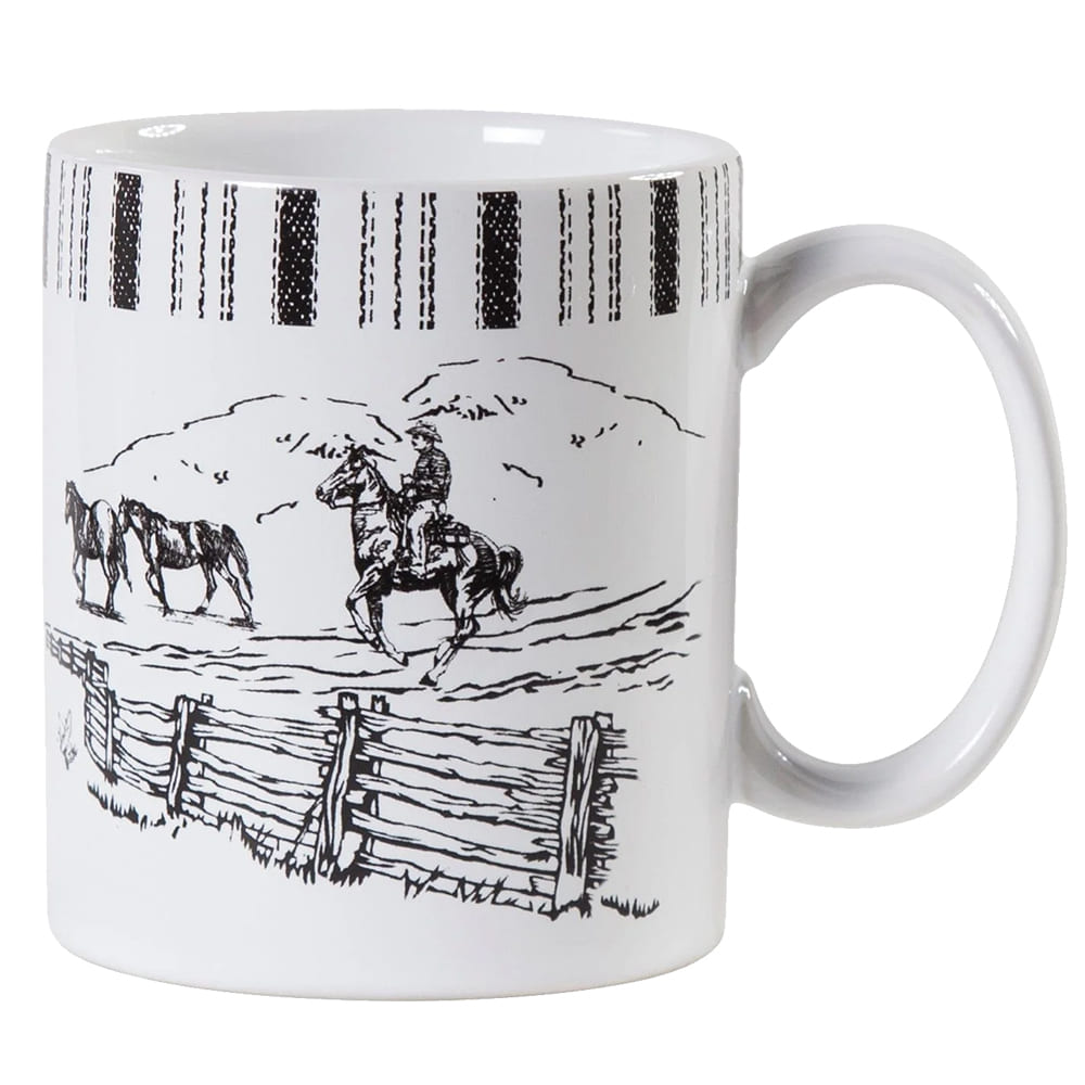 Paseo Road Home Decor Paseo Road Ranch Life Black and White Mug