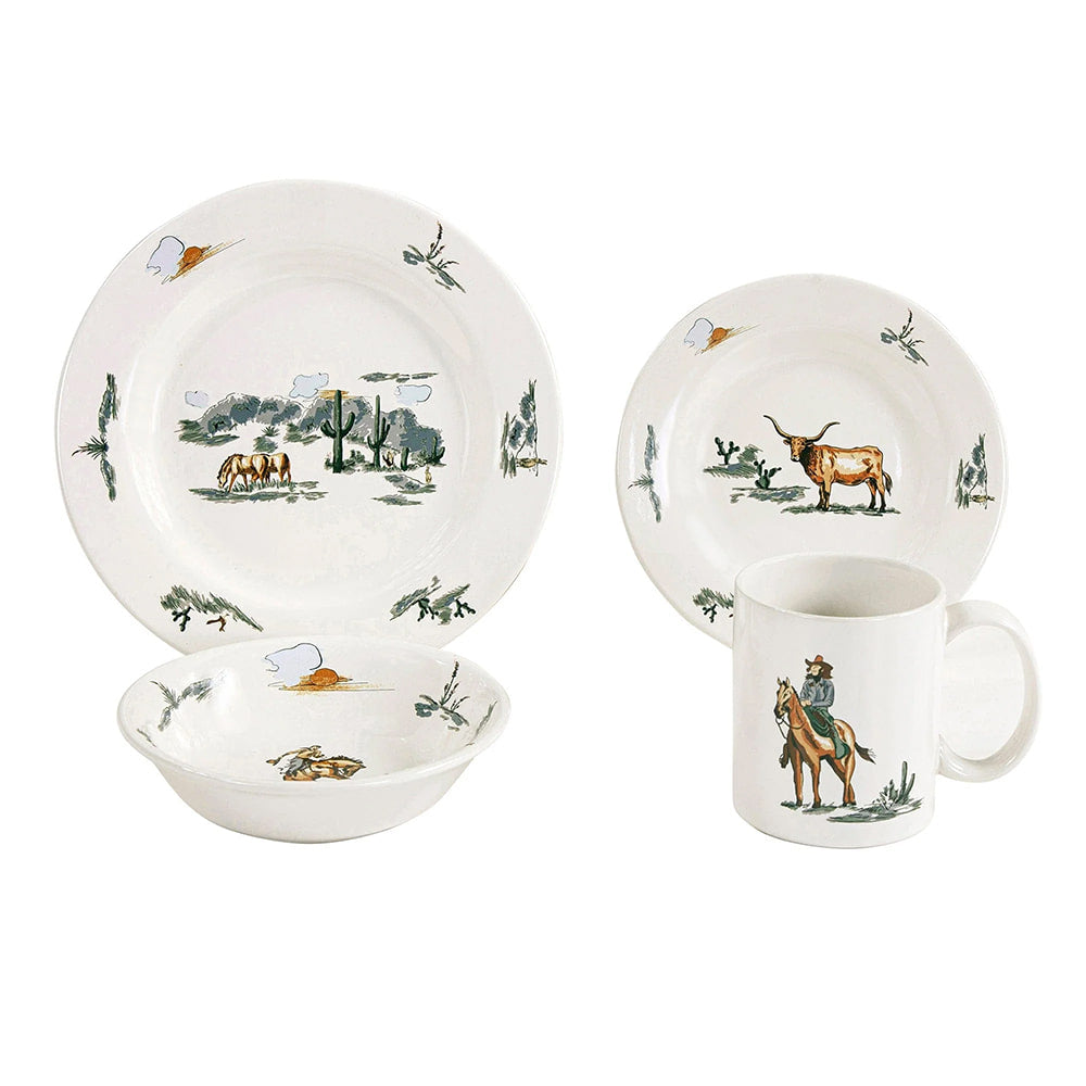 Paseo Road Home Decor Paseo Road Ranch Life Ceramic 16 Piece Dinnerware Set