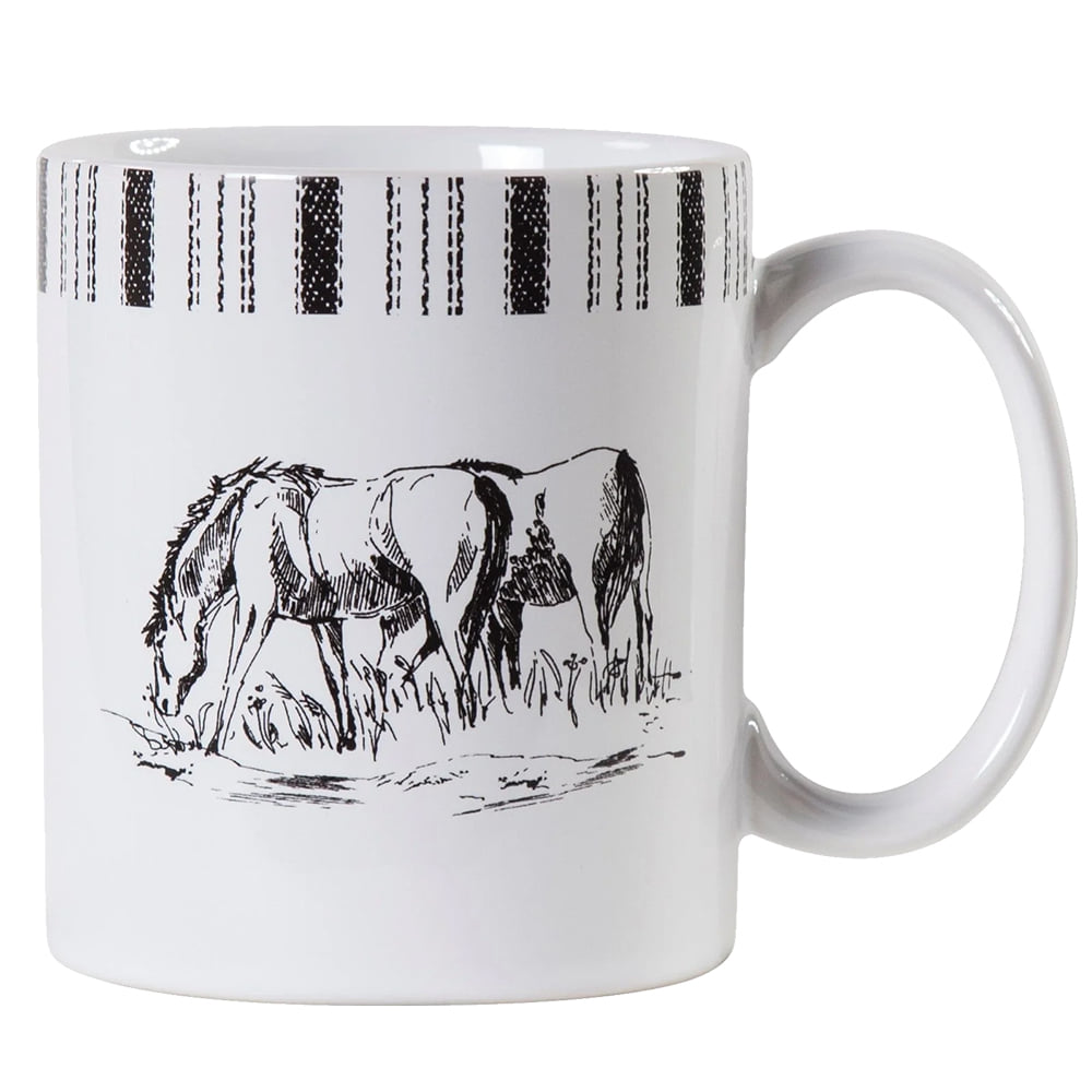 Paseo Road Home Decor Paseo Road Ranch Life Remuda Black and White Mug