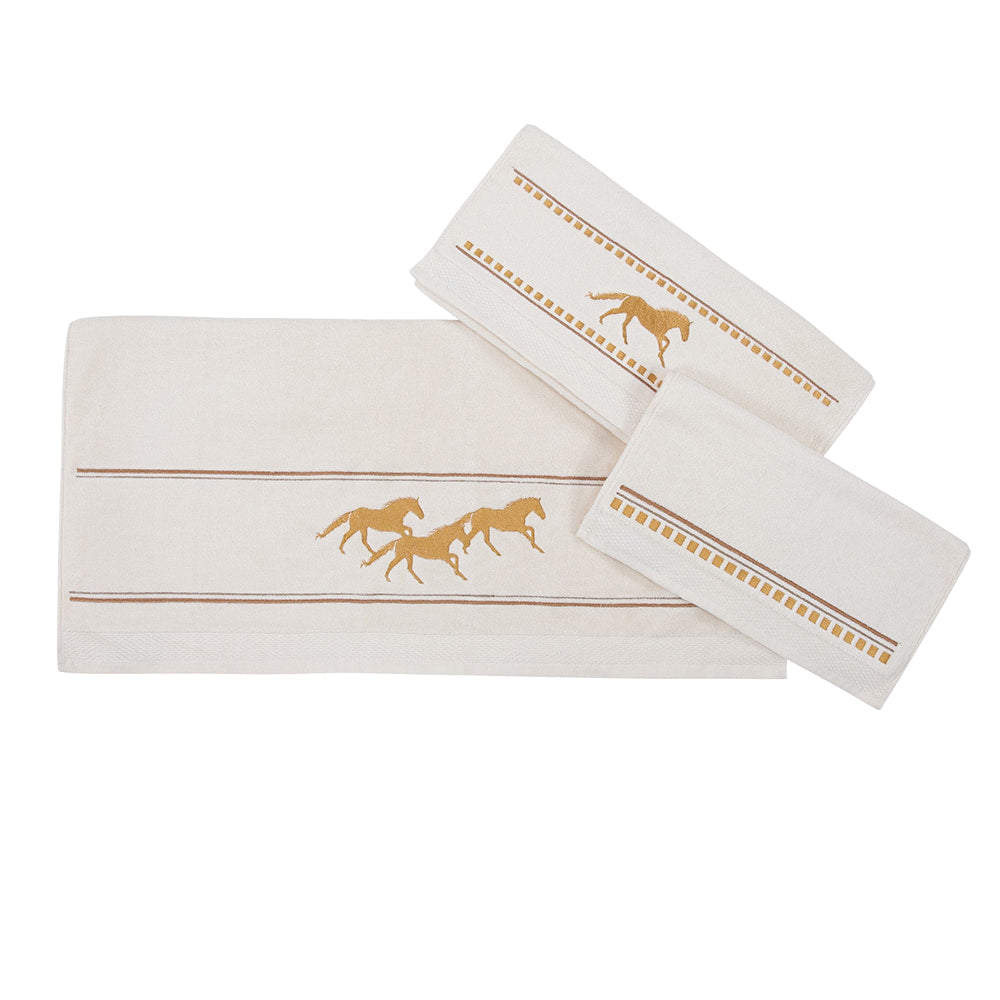 Paseo Road Home Decor Paseo Road Western Running Horses Remuda 3 Piece Towel Set
