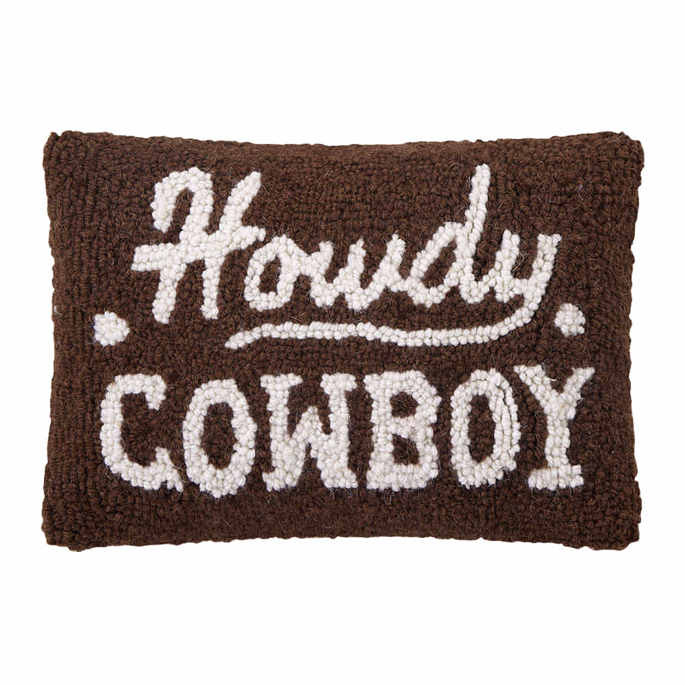 Peking Handicraft Home Decor Howdy Cowboy Hook Pillow