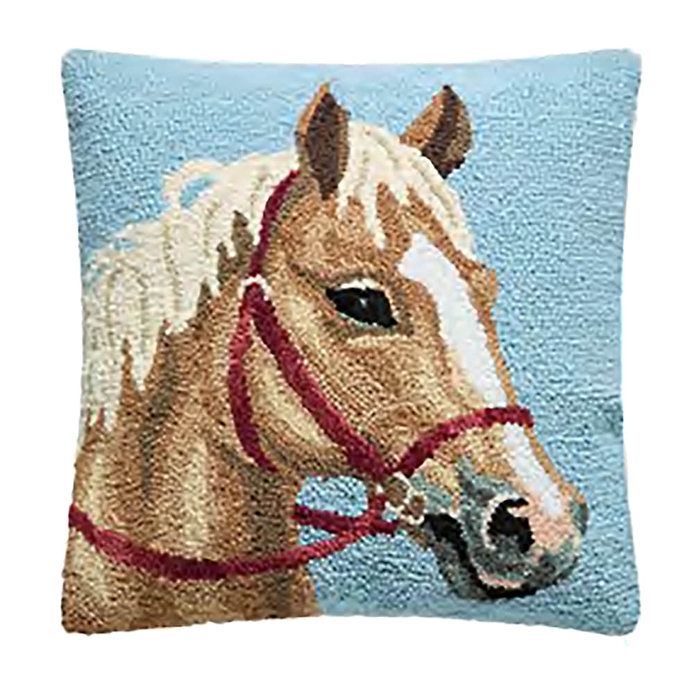 Peking Handicraft Home Decor PALOMINO HORSE HOOK PILLOW