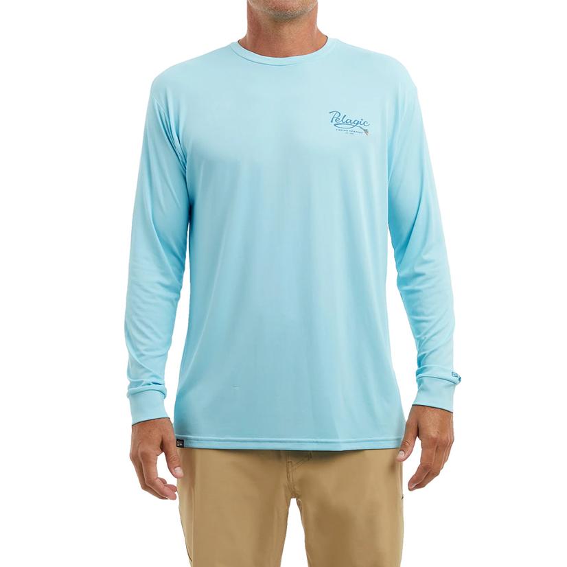 Pelagic Pelagic Blue Teaser Aquatek Long Sleeve Men's Shirt