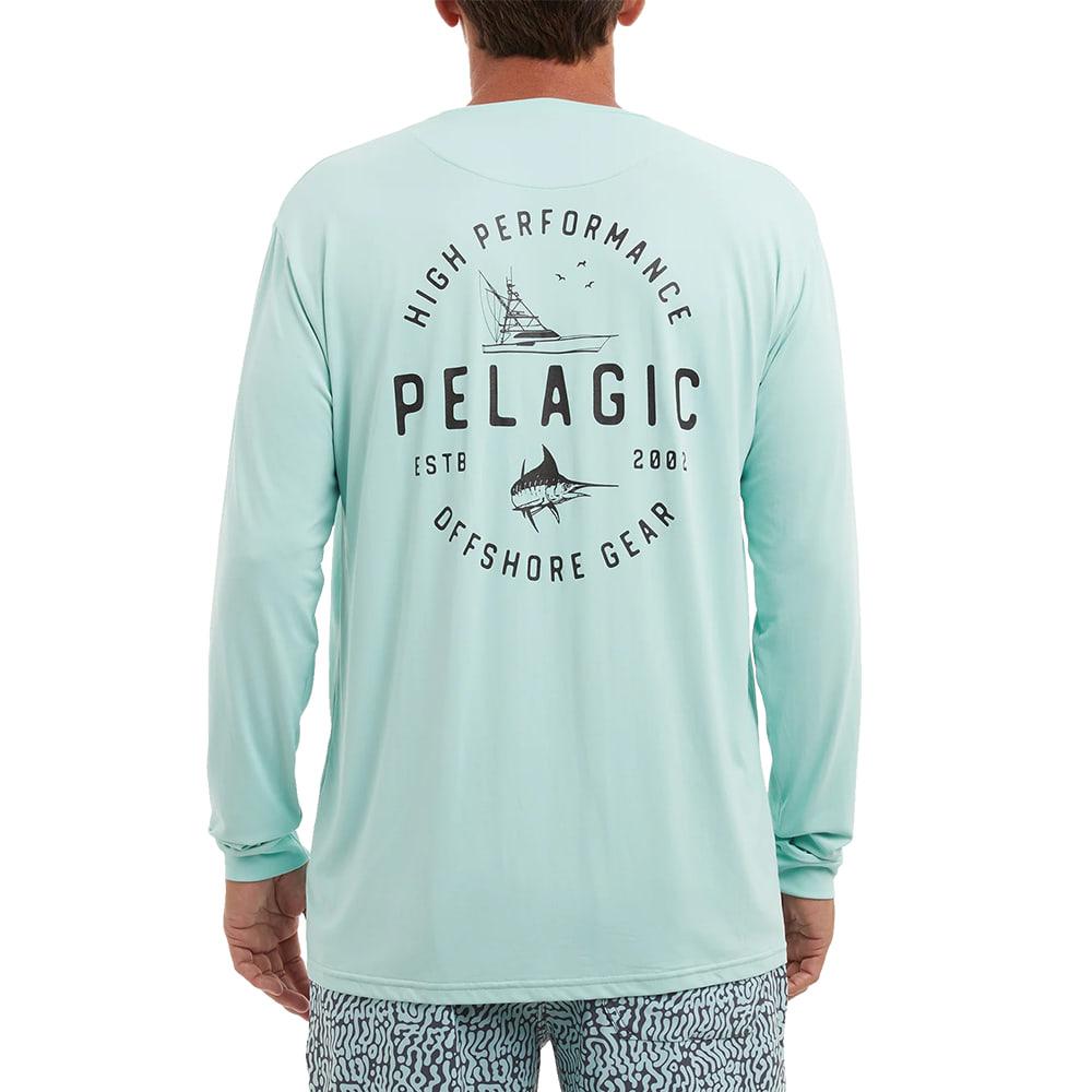 Pelagic Pelagic Turquoise Chester Aquatek Long Sleeve Men's Shirt