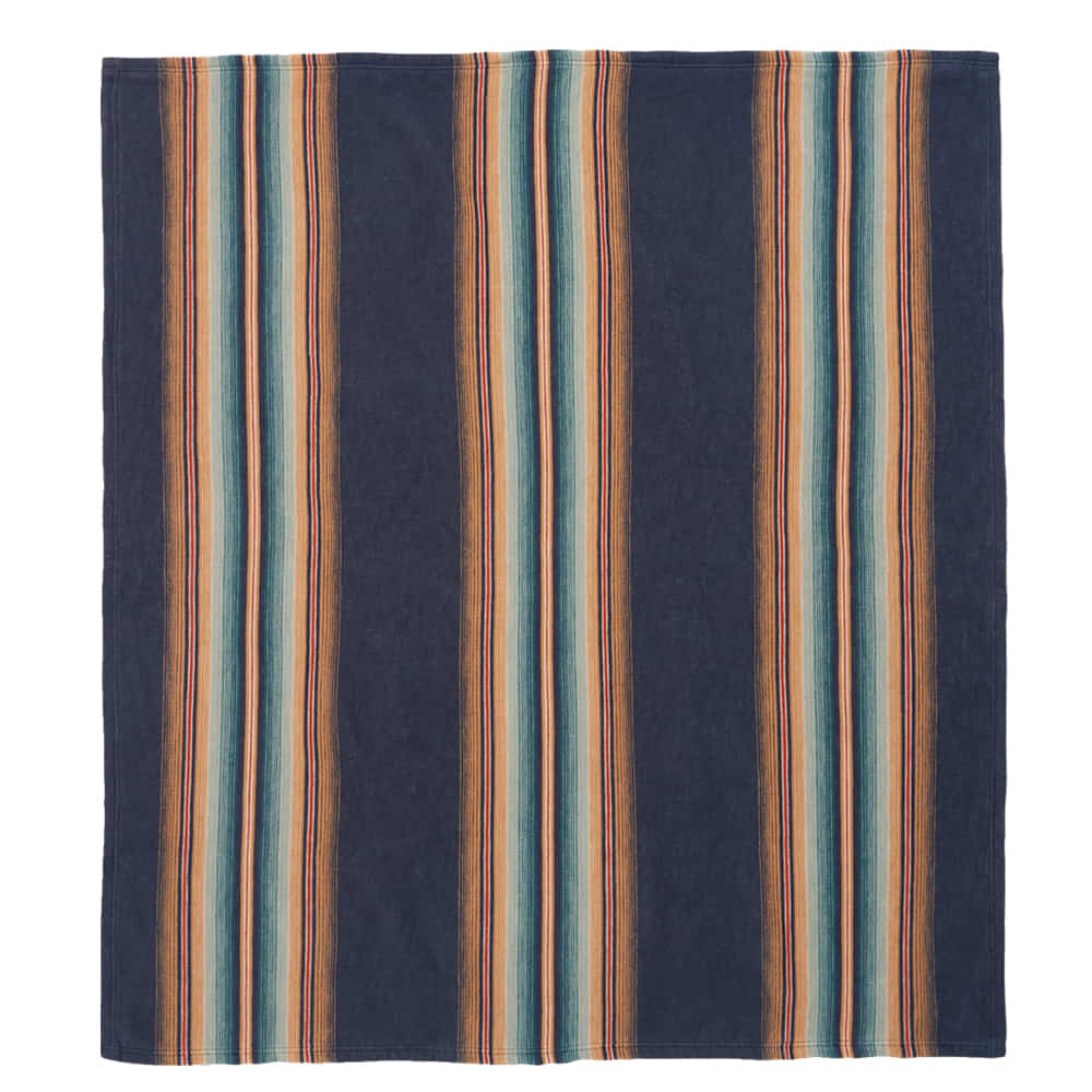 Pendleton Home Decor Pendleton Woolen Mills 2 Wyeth Falls Denim Organic Cotton Throw Gift Pack