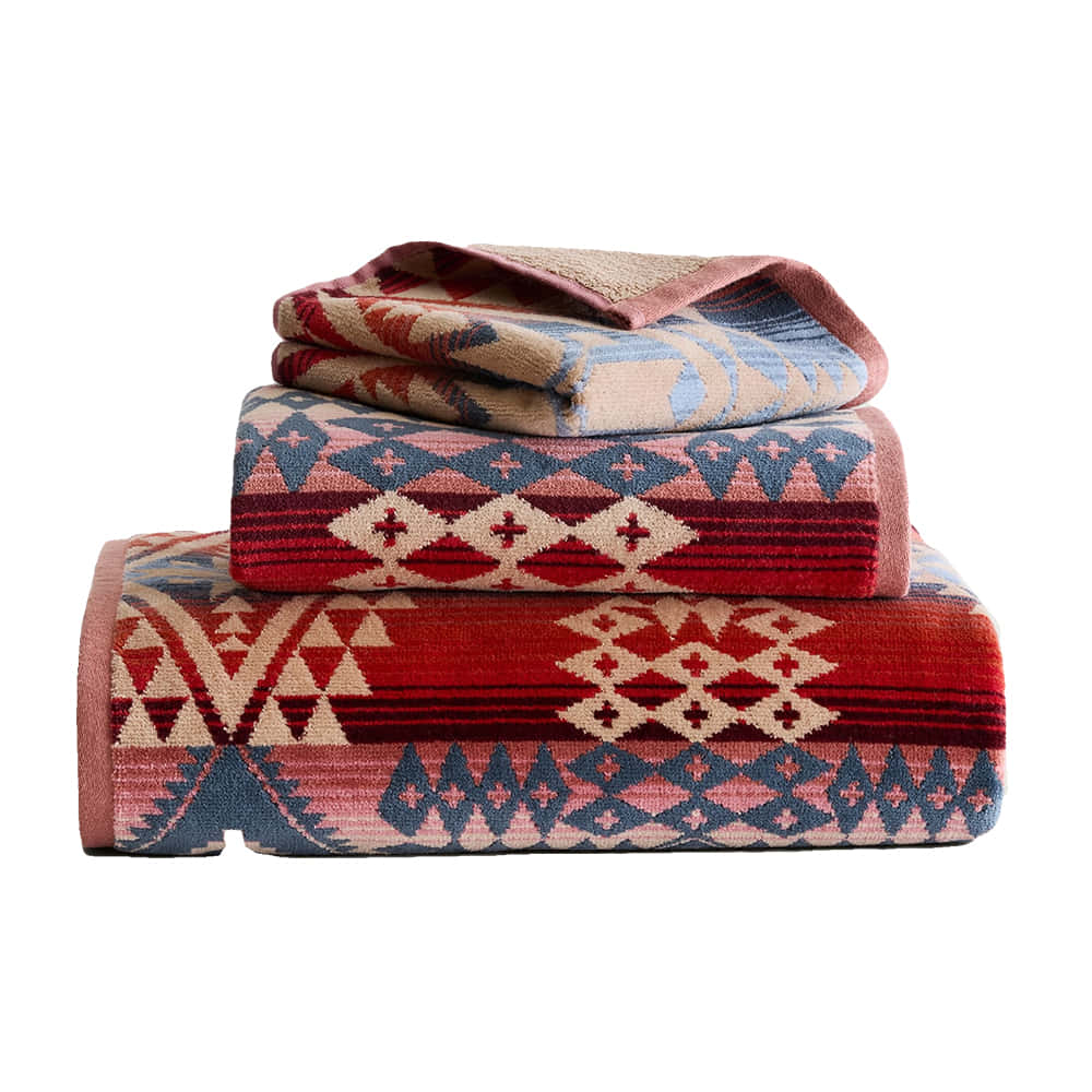 Pendleton Home Decor Pendleton Woolen Mills 3 Piece Towel Set In Canyonlands Desert Sky