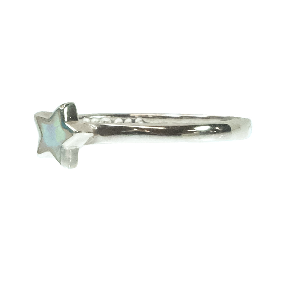 Peyote Bird Designs Jewelry Peyote Bird Designs Star Opal and Silver Ring