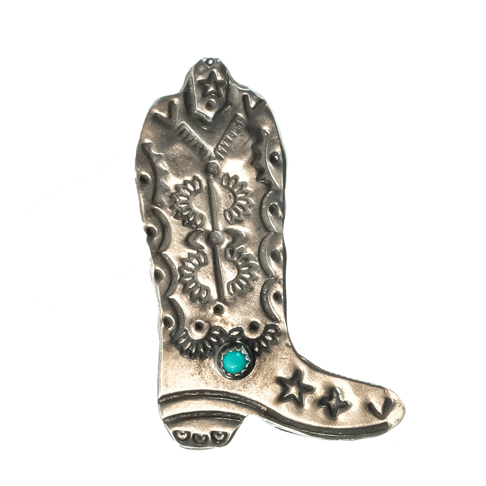 Peyote Bird Designs Jewelry Turquoise/Silver Peyote Bird Designs Joe Eby Star Boot Pin