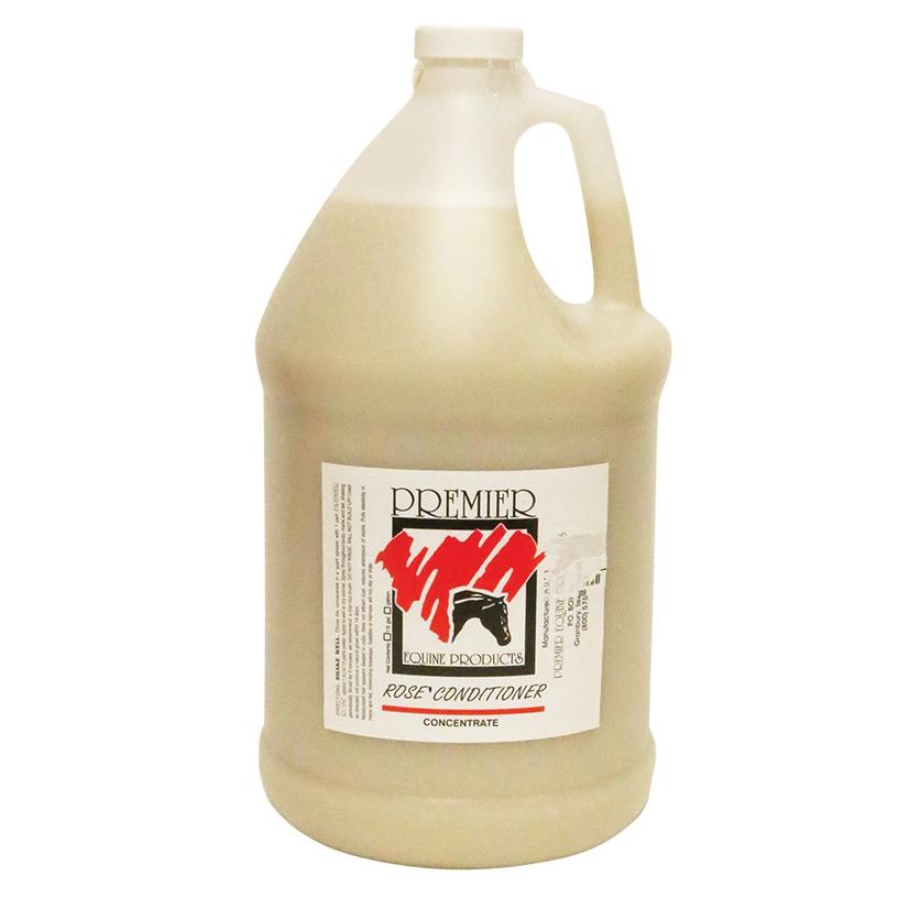 Premier Equine PD Supplies Gallon Premier Rose Leave-In Horse Hair Conditioner & Moisturizer Concentrate (1 Gallon)