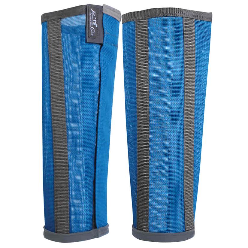 Professional's Choice Supplies Pacific Blue / M Professional's Choice Deluxe Fly Boots - Charcoal, Pacific Blue, Pink
