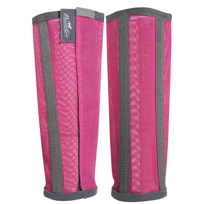 Professional's Choice Supplies Pink / M Professional's Choice Deluxe Fly Boots - Charcoal, Pacific Blue, Pink
