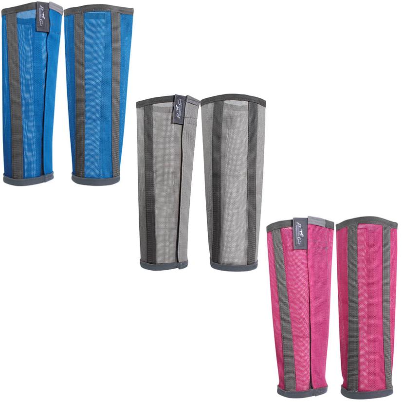 Professional's Choice Supplies Professional's Choice Deluxe Fly Boots - Charcoal, Pacific Blue, Pink