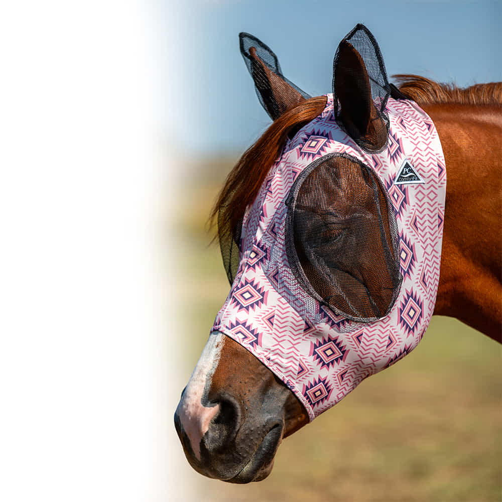 Professional's Choice Supplies Professional's Choice Geo Print and Clay Comfort Fit Fly Mask