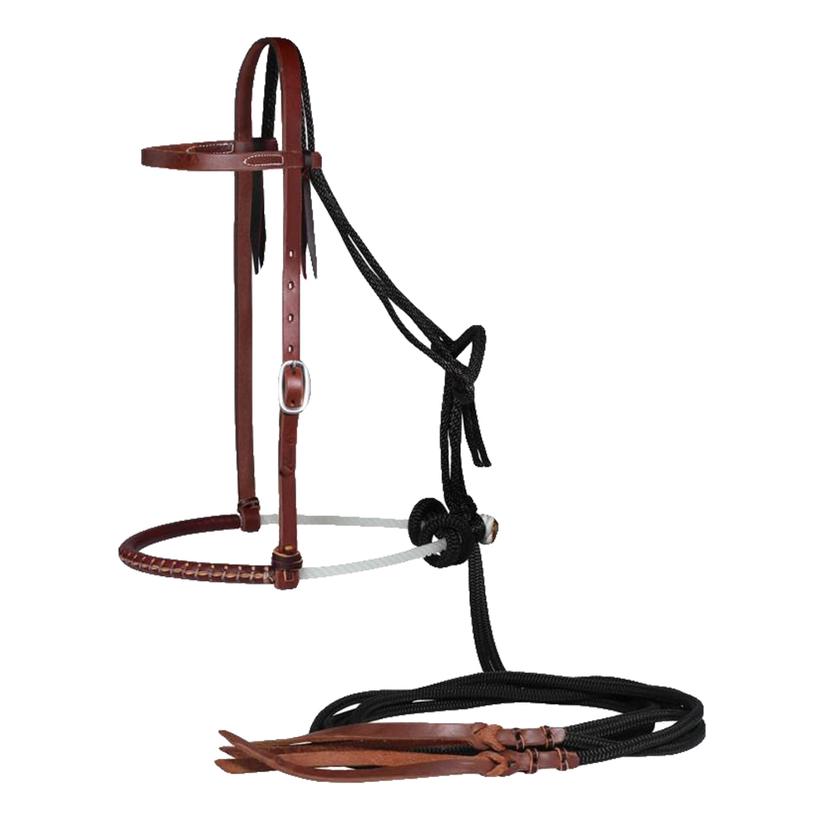 Professional's Choice Tack 3/8" / Brown/Black Professional Choice JR Horse Loping Hackamore