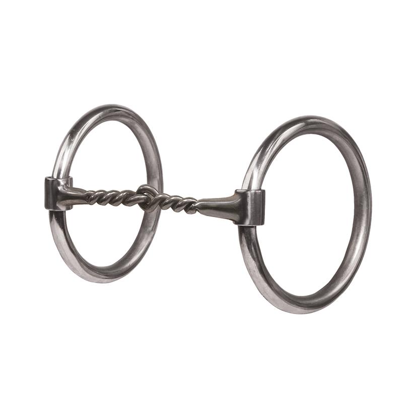 Professional's Choice Tack 5 1/4" / Silver Professional Choice Equisential Half and Half O-ring Snaffle Bit