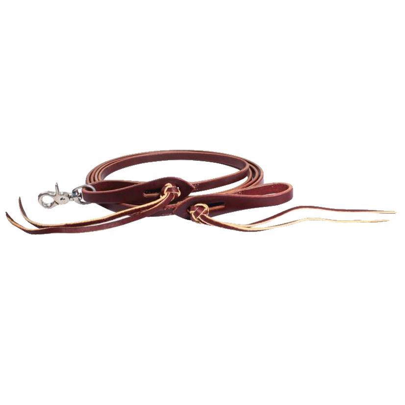 Professional's Choice Tack 5/8" / Latigo Professional Choice 5/8 Pineapple Knot Latigo Roping Rein