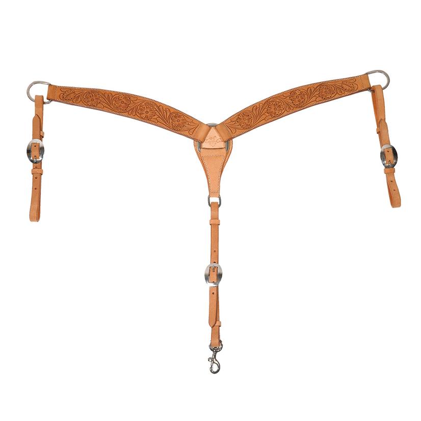 Professional's Choice Tack Antique Professional's Choice Floral Rough Out Breast Collar