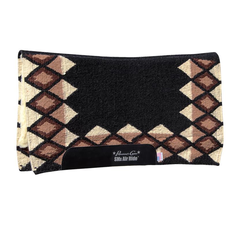 Professional's Choice Tack Black/Tan / 33"X38" Professional's Choice  33X38X1/2 Comfort Fit SMX Air Ride Quest Saddle Pad