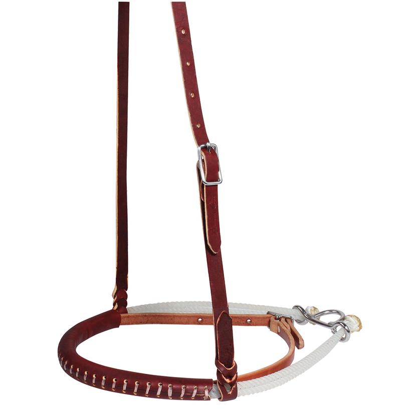 Professional's Choice Tack Brown Professional's Choice Laced Double Rope Caveson Noseband