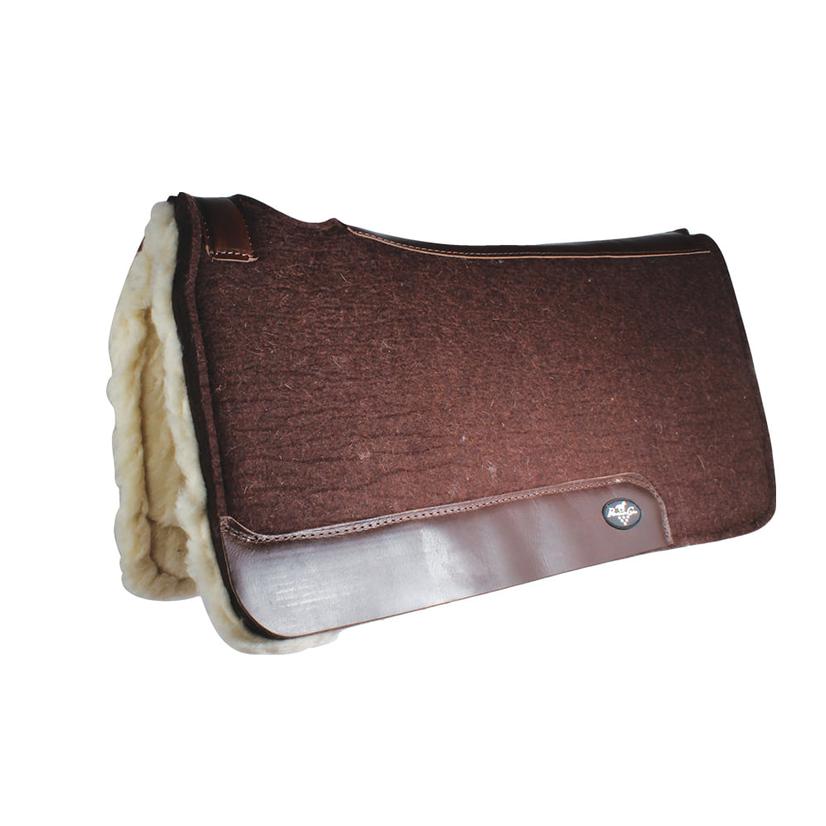 Professional's Choice Tack Chocolate / 31"X32" Professional's Choice Comfort Fit Steam Pressed Merino Wool Lined Felt Pad
