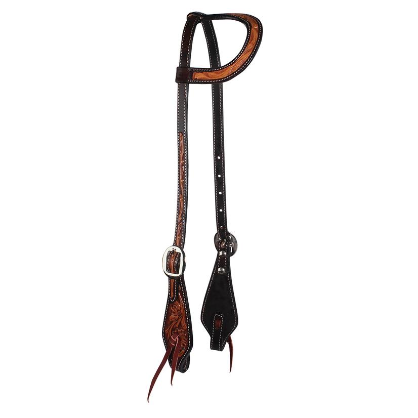 Professional's Choice Tack Chocolate Professional Choice Prairie Flower Collection Slide Ear Headstall
