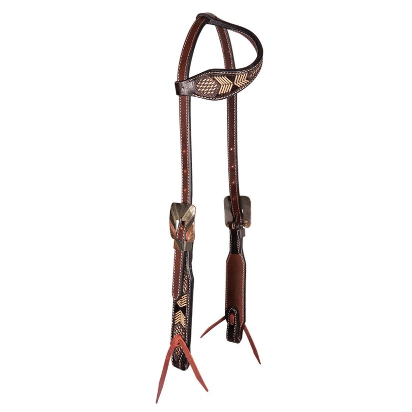 Professional's Choice Tack Chocolate Professional's Choice Chocolate Arrowhead Slide Ear Headstall