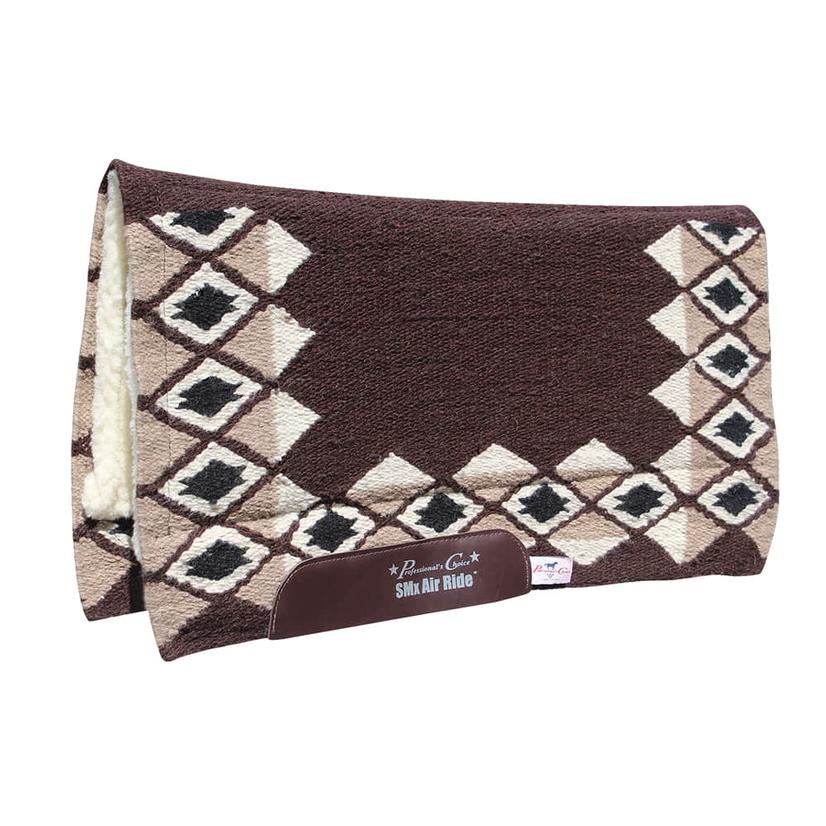 Professional's Choice Tack Chocolate/Tan / 33"X38" Professional's Choice  33X38X1/2 Comfort Fit SMX Air Ride Quest Saddle Pad