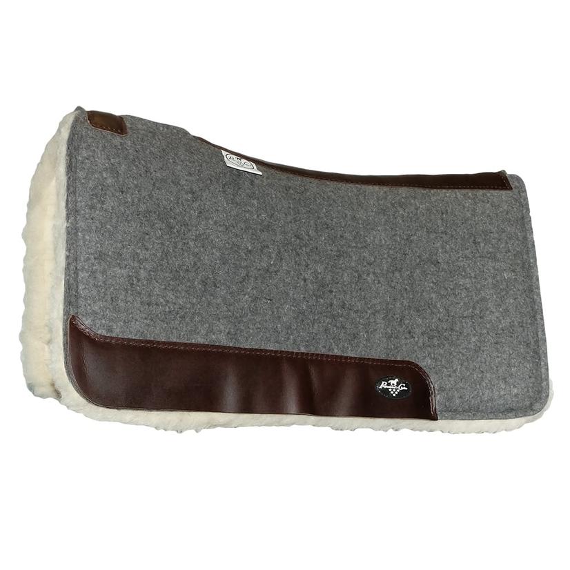 Professional's Choice Tack Grey / 31"X32" Professional's Choice Deluxe Wool Pad Fleece Bottom 31x32